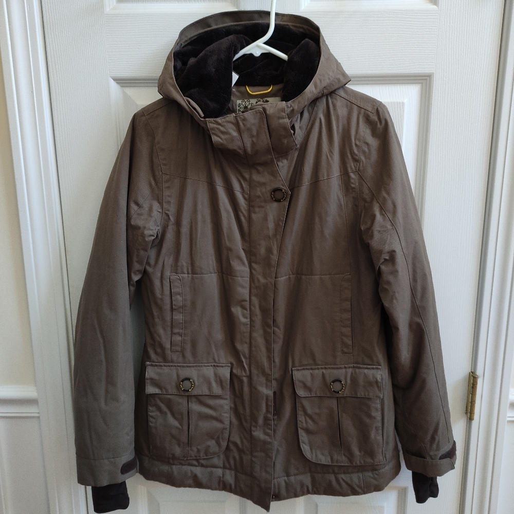 Lole Ski Jacket Women's 6 Insulated Faux Fur Insulated Hood